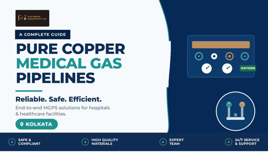 Copper tubes pipeline